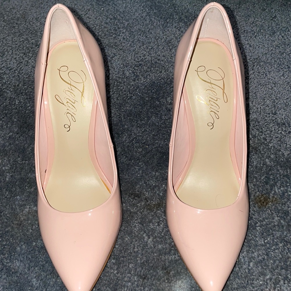 pink fergie heels size 7